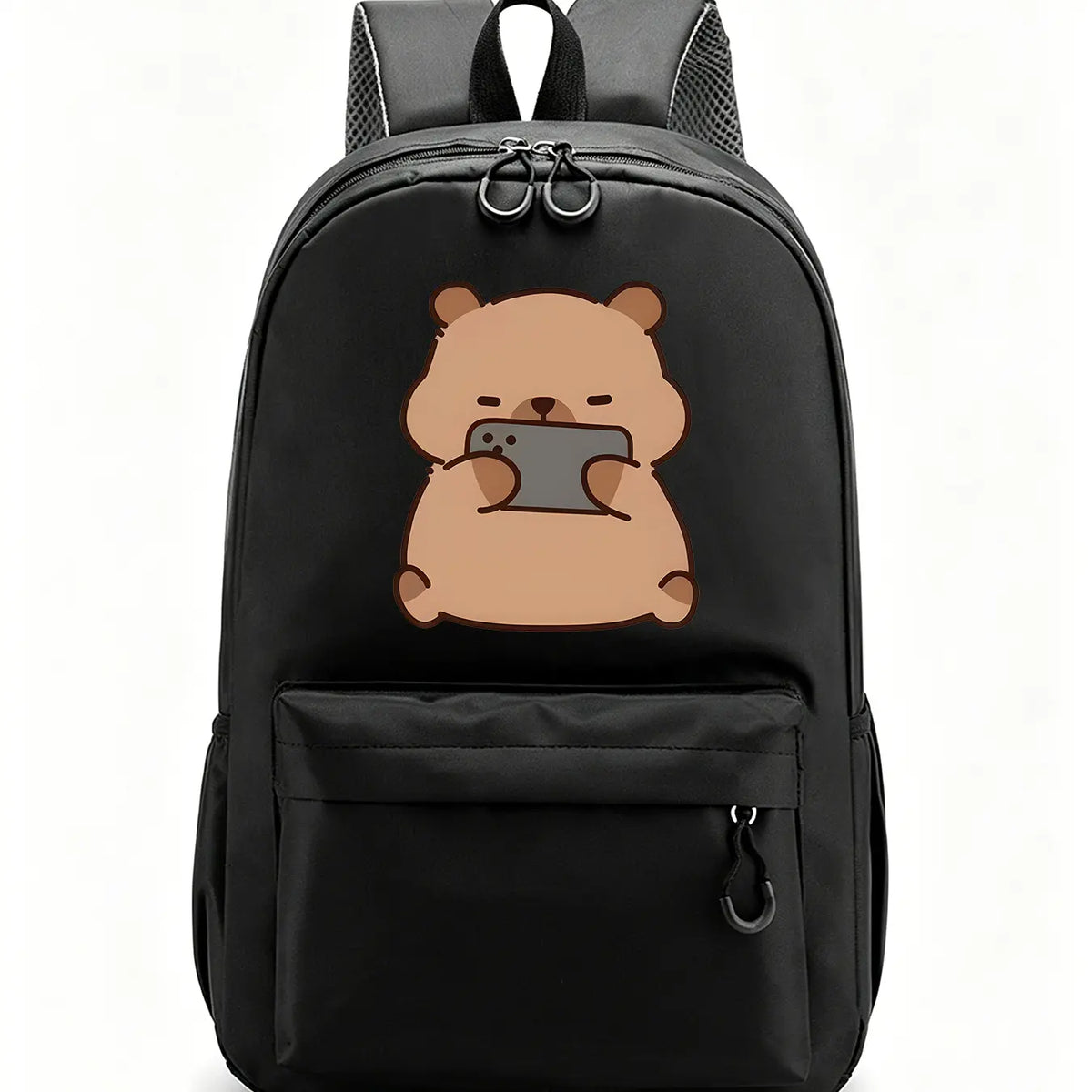 Capybara Patterned Stylish Commuter Backpack, College Student Backpack, Cute Backpacks School, Ergonomic and Pressure-relieving Shoulder Straps, Lightweight Laptop Bag, Suitable for Work, Daily Commutes, and Travel
