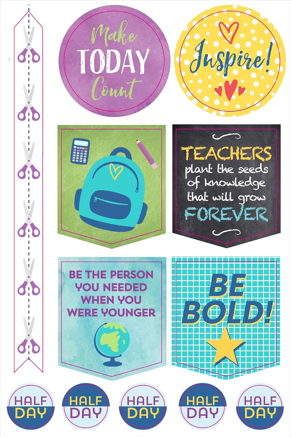 Essentials Teacher Planner Stickers (Set of 400 Stickers)