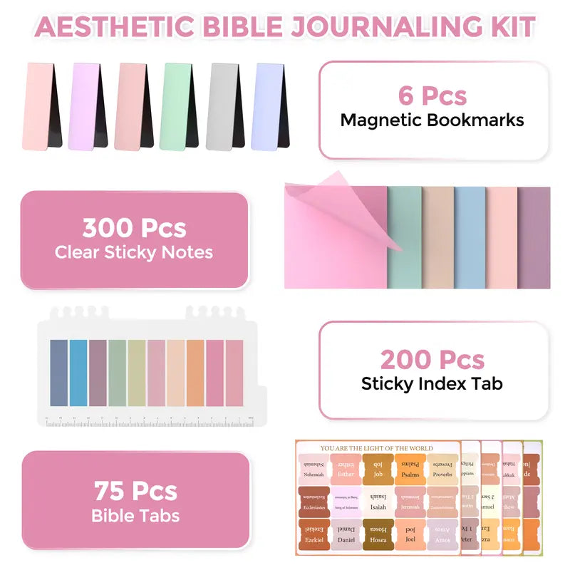 Nicpro 71-Pack Bible Journaling Stationary Set, Polyester Zipper Pen Case, 18 No-Bleed Highlighters, Colored Pens, 6 Mechanical Pencils with 360 Lead Refills, Book Annotation Kit, for Women & Travel/Cosmetic Use