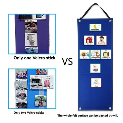 Visual Schedule Board for Kids, Autism & Special Education Learning Tool, Communication & Behavior Chart, Daily Routine & Chore Chart, Classroom/Home Visual Aids, Classroom Supplies Charts