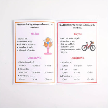 Reading Comprehension Workbook, Fun Stories & Activities, Enhance Literacy, Writing, Critical Thinking, Back-To-School Gift, Preschool Learning Materials, School Supplies, Study Materials