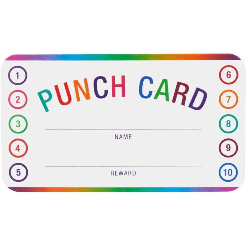 50 Pcs Punch Cards Numbers 1-10, Ideal for Classroom Use, Student Behavior Rewards, Incentive Punch Cards, Educational Supplies, School Classroom Supplies, Visual Learning Tools, Learning Materials, Teaching Supplies