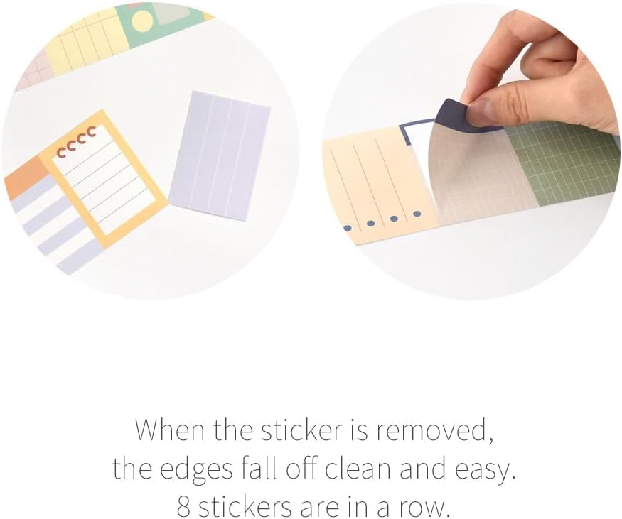 Monolike Big Wow Sticker Plan Series.1 + Series.2 Set - Big Size Cute Stickers, Square Stickers