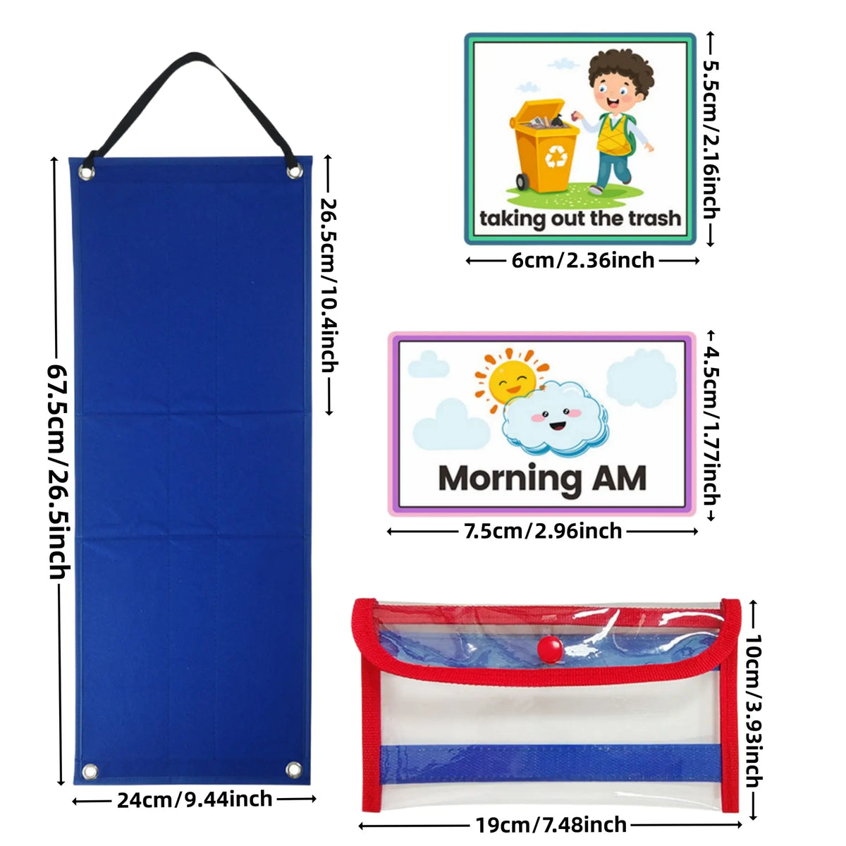 Visual Schedule Board for Kids, Autism & Special Education Learning Tool, Communication & Behavior Chart, Daily Routine & Chore Chart, Classroom/Home Visual Aids, Classroom Supplies Charts