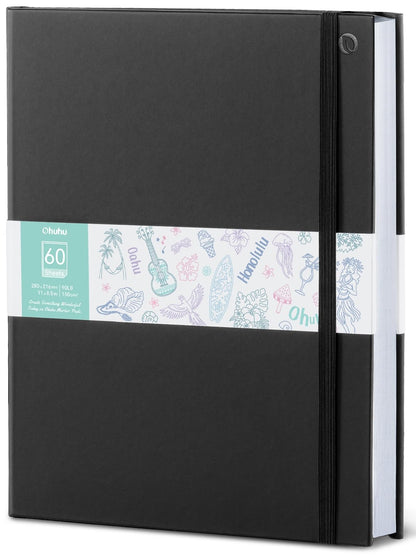 Ohuhu 5.5"x8.5" Double-Sided Bleedproof Marker Pad Art Sketchbook 60 Sheets