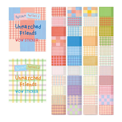 Monolike Big Wow Sticker Plan Series.1 + Series.2 Set - Big Size Cute Stickers, Square Stickers