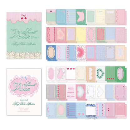 Monolike Big Wow Sticker Plan Series.1 + Series.2 Set - Big Size Cute Stickers, Square Stickers