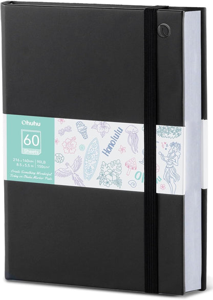 Ohuhu 5.5"x8.5" Double-Sided Bleedproof Marker Pad Art Sketchbook 60 Sheets