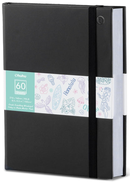 Ohuhu 5.5"x8.5" Double-Sided Bleedproof Marker Pad Art Sketchbook 60 Sheets