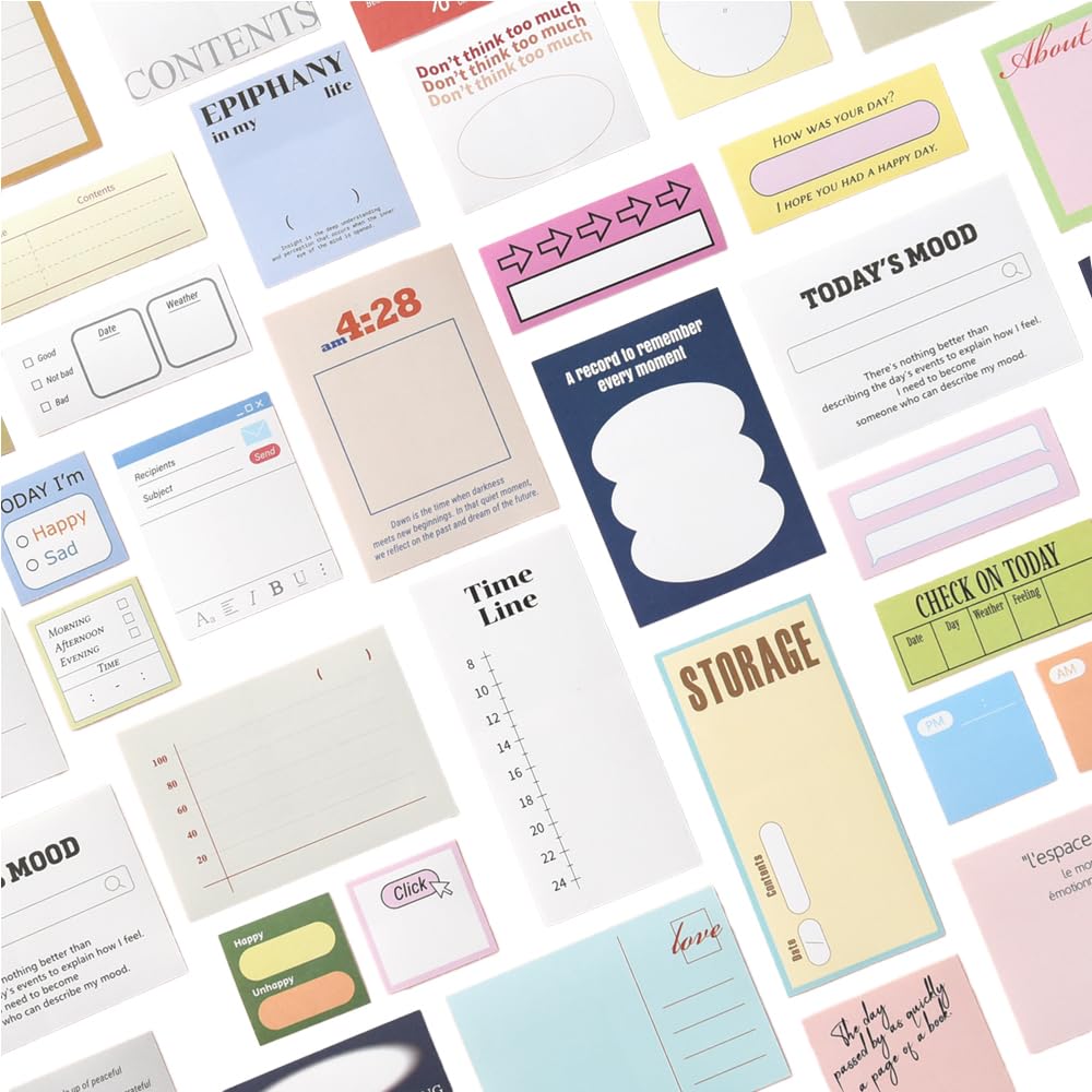 Monolike Plan Sticker Pack (102Pcs) - Variety Pack, Journal, Scrapbook, Waterproof, Fancy Sticker