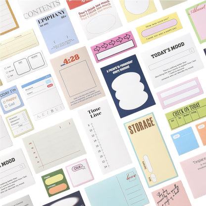 Monolike Plan Sticker Pack (102Pcs) - Variety Pack, Journal, Scrapbook, Waterproof, Fancy Sticker
