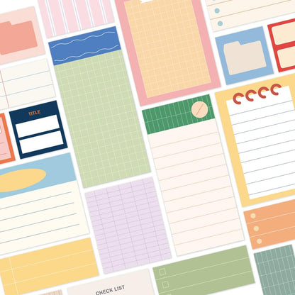 Monolike Plan Sticker Pack (102Pcs) - Variety Pack, Journal, Scrapbook, Waterproof, Fancy Sticker