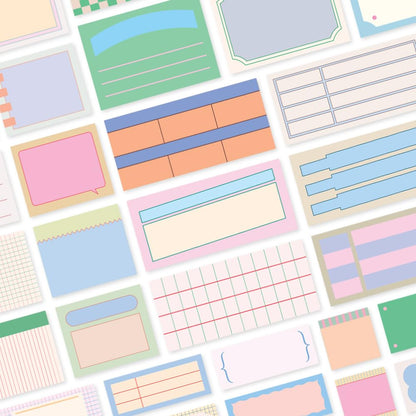 Monolike Plan Sticker Pack (102Pcs) - Variety Pack, Journal, Scrapbook, Waterproof, Fancy Sticker