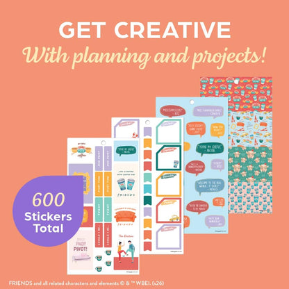 Happy Planner “Friends” Classic Sticker Pack for Planners, 30 Sheets