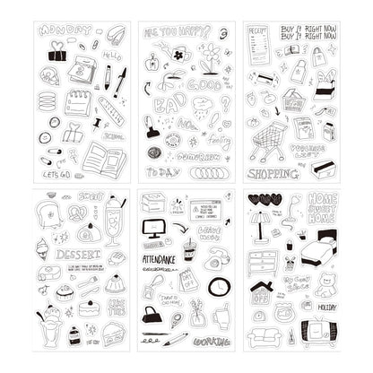 Monolike Plan Sticker Pack (102Pcs) - Variety Pack, Journal, Scrapbook, Waterproof, Fancy Sticker