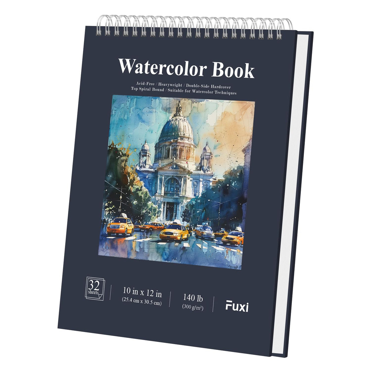 Fuxi 9" x 12" Sketch Book_Top Spiral Bound Sketchbook_100Sheets 68lb/100gsm