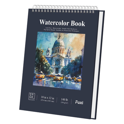 Fuxi 9" x 12" Sketch Book_Top Spiral Bound Sketchbook_100Sheets 68lb/100gsm