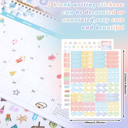 BESARME 1000+ Planner Stickers, Glittery Film