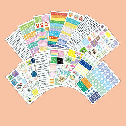 1700+ Functional Decorative Planner Stickers Set (Inspirational Time)