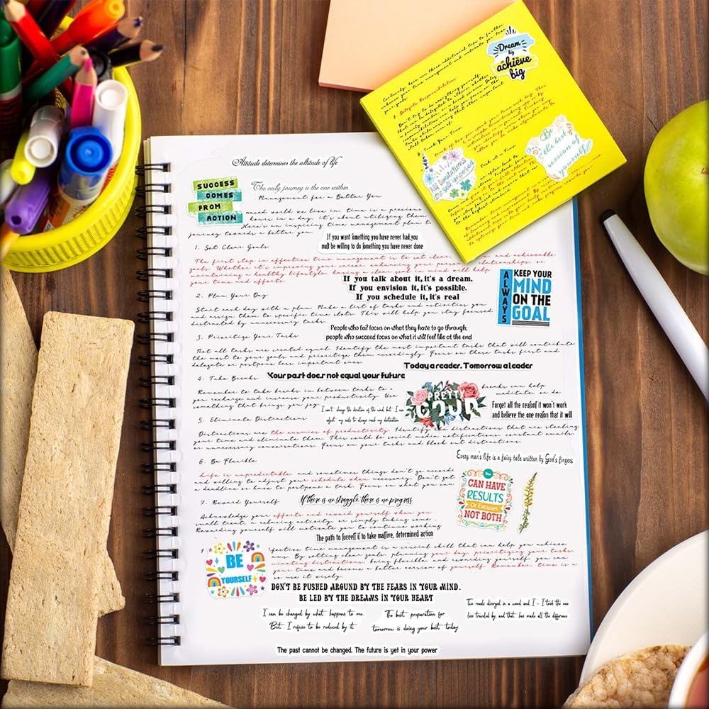 1700+ Functional Decorative Planner Stickers Set (Inspirational Time)