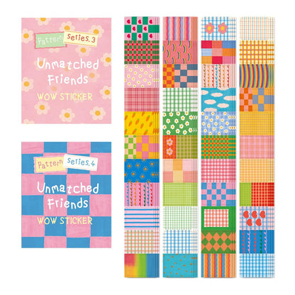 Monolike Big Wow Sticker Plan Series.1 + Series.2 Set - Big Size Cute Stickers, Square Stickers