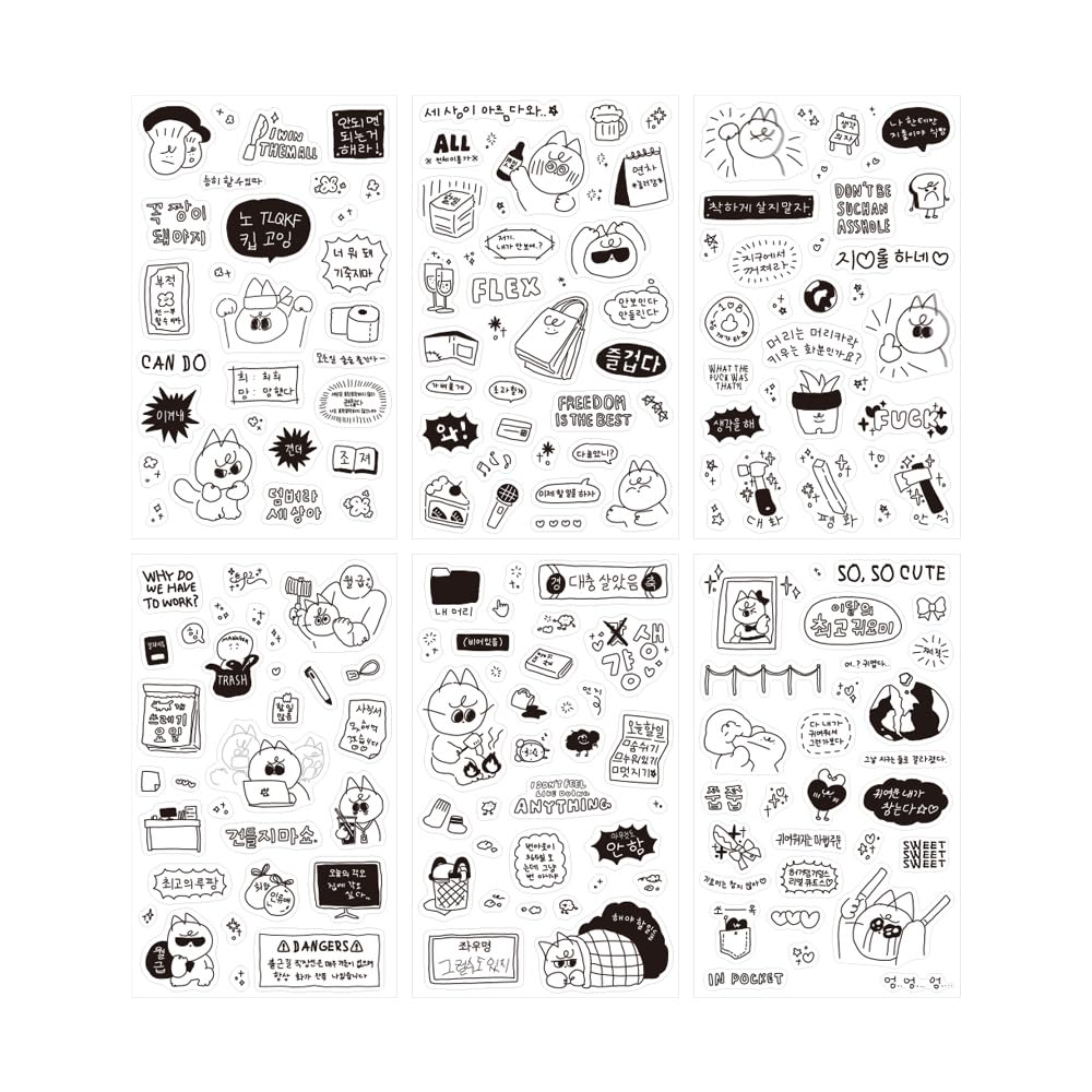 Monolike Plan Sticker Pack (102Pcs) - Variety Pack, Journal, Scrapbook, Waterproof, Fancy Sticker