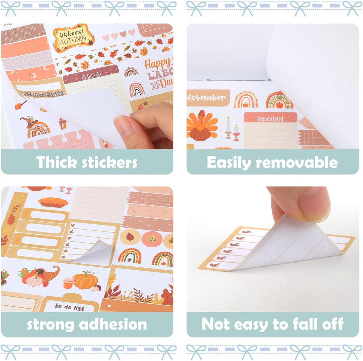 Joyberg 1700+ Planner Stickers - 24 Calendar Stickers Per Pack for Women to Add Colour and Interest to Your Schedule