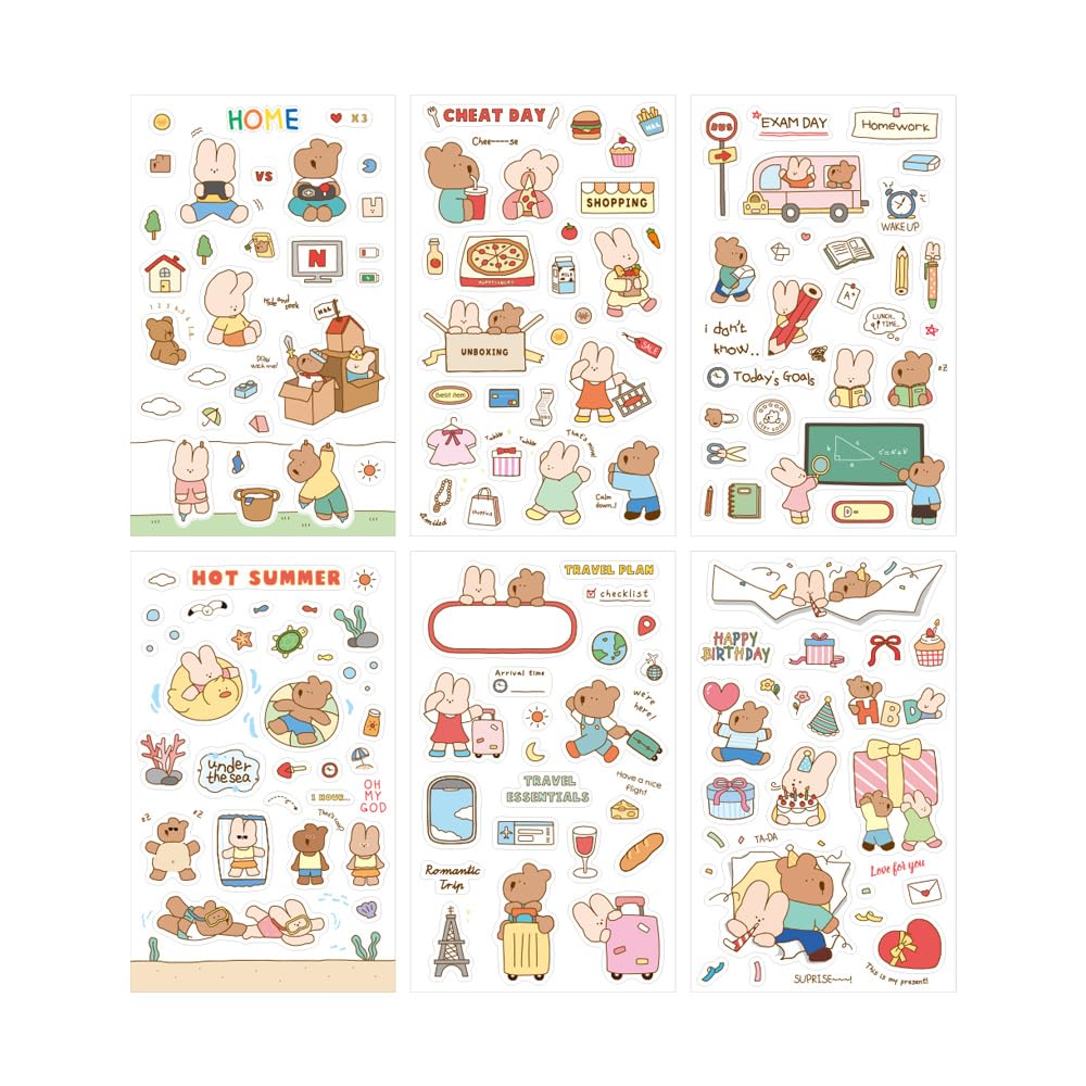 Monolike Plan Sticker Pack (102Pcs) - Variety Pack, Journal, Scrapbook, Waterproof, Fancy Sticker