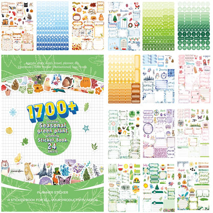1700+ Functional Decorative Planner Stickers Set (Inspirational Time)