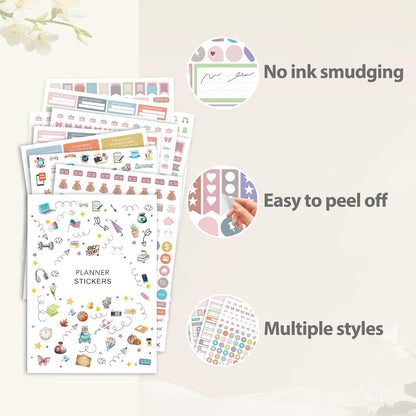 Planner Stickers for Women, 1,600+ Functional Labels and Decorative Icons