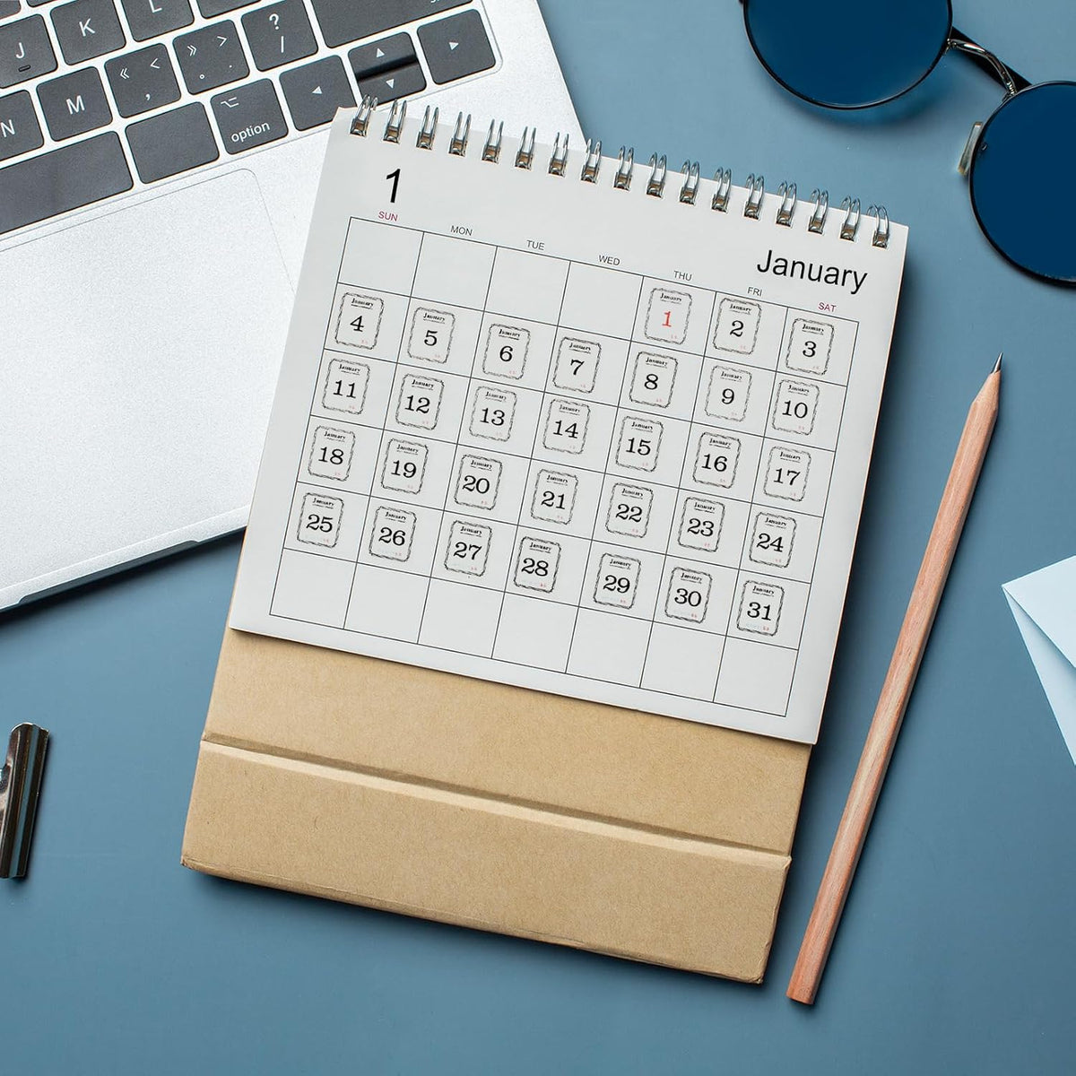12 Monthly Calendar Number Stickers Translucent Sheets Daily Planner Accessories for Customizing Undated Planners, Calendar, Notebooks