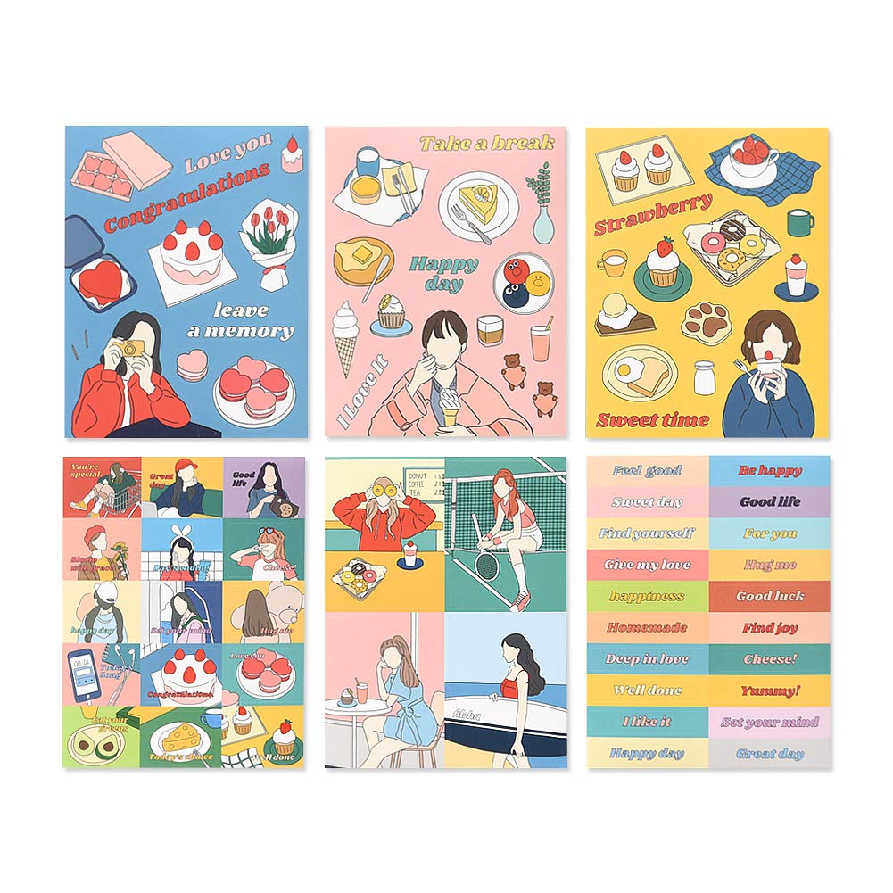 Monolike Plan Sticker Pack (102Pcs) - Variety Pack, Journal, Scrapbook, Waterproof, Fancy Sticker