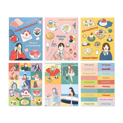Monolike Plan Sticker Pack (102Pcs) - Variety Pack, Journal, Scrapbook, Waterproof, Fancy Sticker