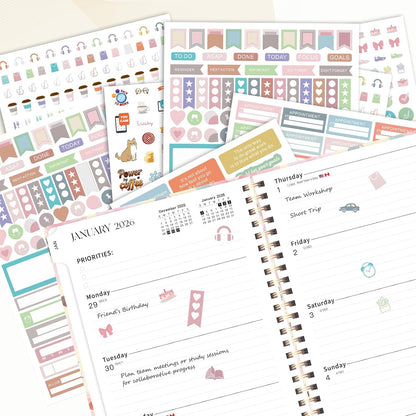 Planner Stickers for Women, 1,600+ Functional Labels and Decorative Icons