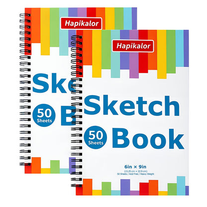 Mixed Media Sketchbook 9"x12" Multimedia Sketchbook, 30 Sheets Sketch Book