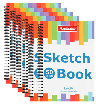 Mixed Media Sketchbook 9"x12" Multimedia Sketchbook, 30 Sheets Sketch Book