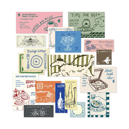 Monolike Plan Sticker Pack (102Pcs) - Variety Pack, Journal, Scrapbook, Waterproof, Fancy Sticker