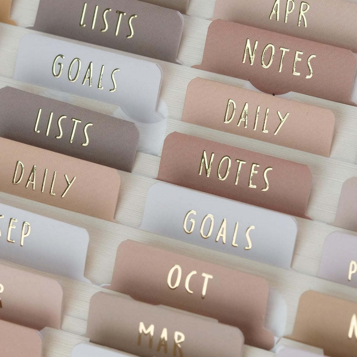 UPAFEXXI-Laminated Planner Monthly Tabs, 72 Stickers in Total
