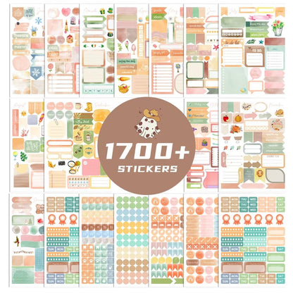 Joyberg 1700+ Planner Stickers - 24 Calendar Stickers Per Pack for Women to Add Colour and Interest to Your Schedule