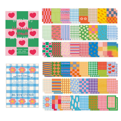 Monolike Big Wow Sticker Plan Series.1 + Series.2 Set - Big Size Cute Stickers, Square Stickers