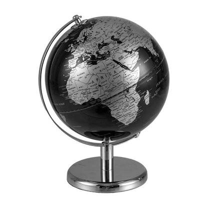 COSTWAY - 8" World Globe Modern Decorative Tabletop Earth Globe-Silver