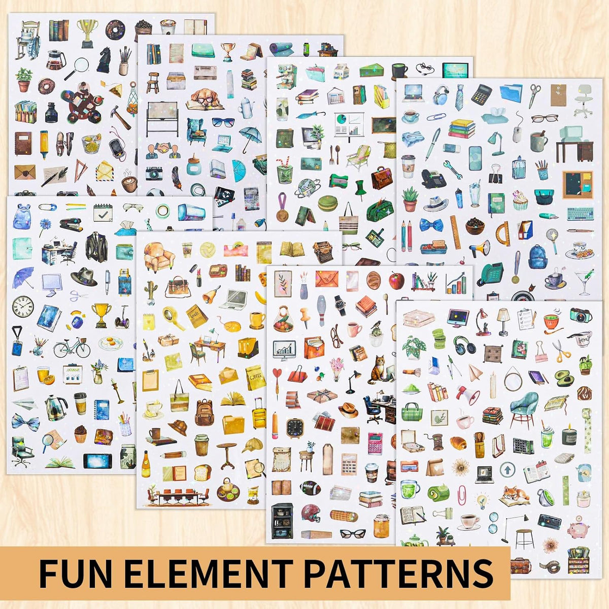 1150+ Work Planner Stickers, Teacher Planner Stickers