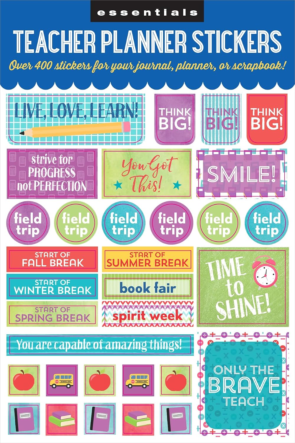 Essentials Teacher Planner Stickers (Set of 400 Stickers)
