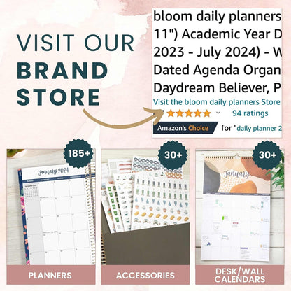 bloom daily planners Inspirational & Motivational Quotes Planner Stickers (8 Sheets / 200+ Stickers) - Hand-Lettered Positive Cute Aesthetic Quotes for Decorating Organizers, Scrapbooks, Laptops, etc.