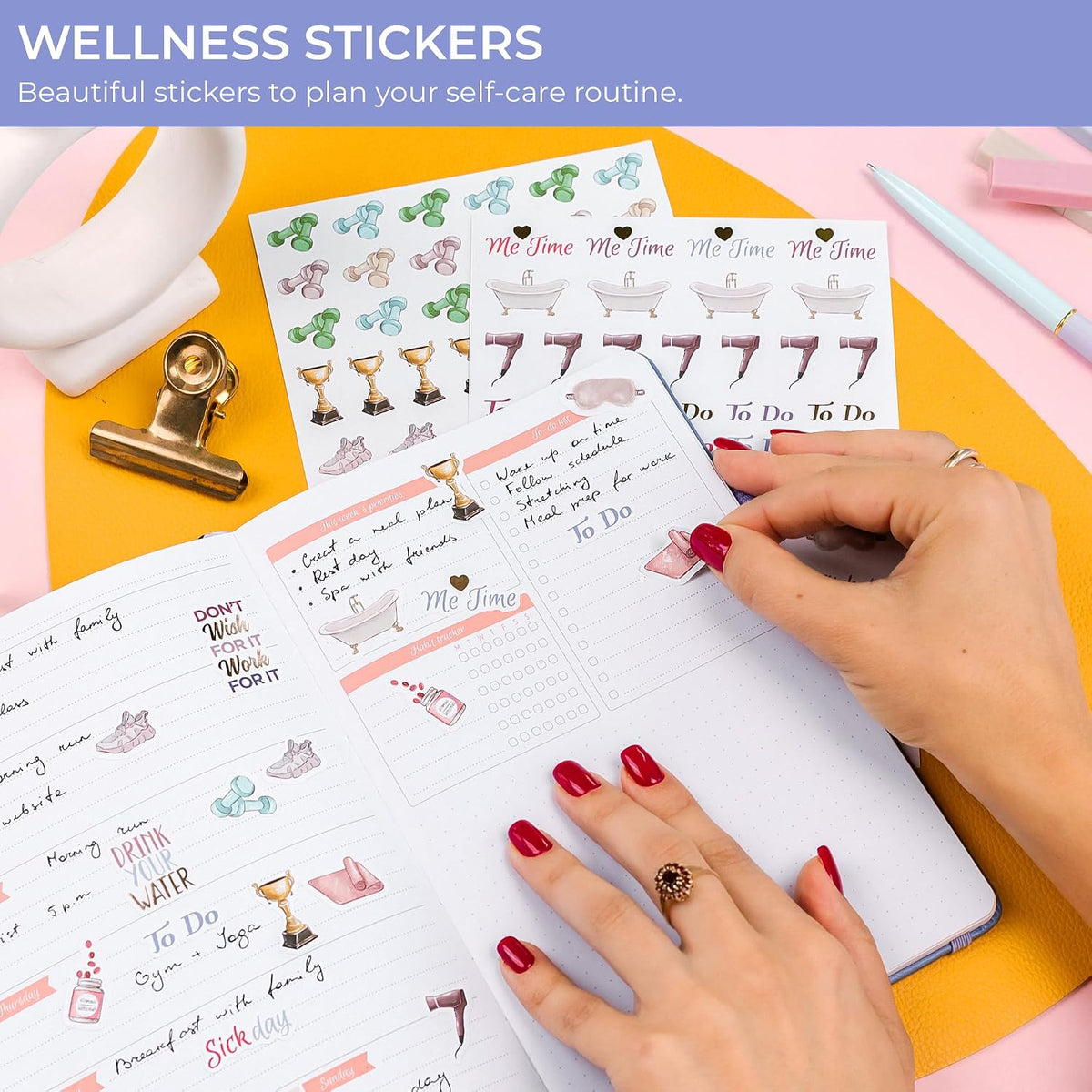 GoGirl Planner Stickers, 850+ Small Aesthetic Calendar & Holiday Book