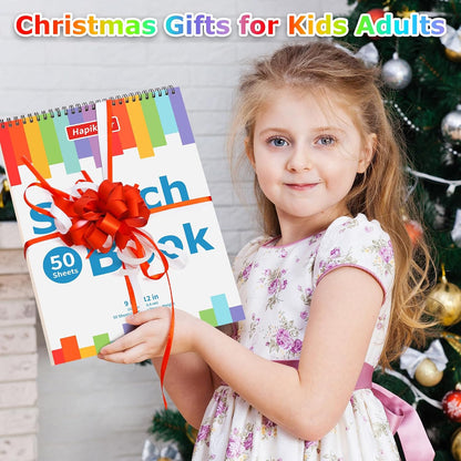 9" x 12" Sketch Book, 2-Pack 50 Sheets Spiral Bound Art Sketchbook Notebook