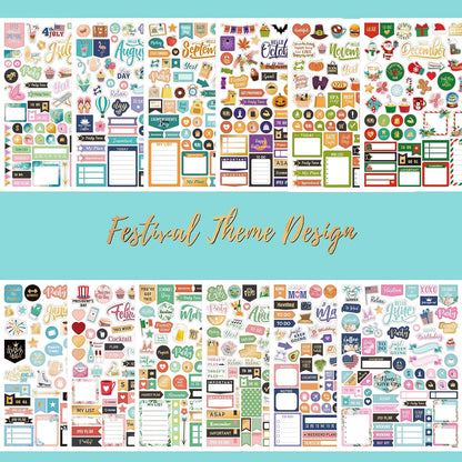 Planner Stickers - Monthly Planner Stickers and Accessories 25 Pages