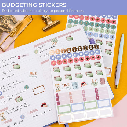 GoGirl Planner Stickers, 850+ Small Aesthetic Calendar & Holiday Book