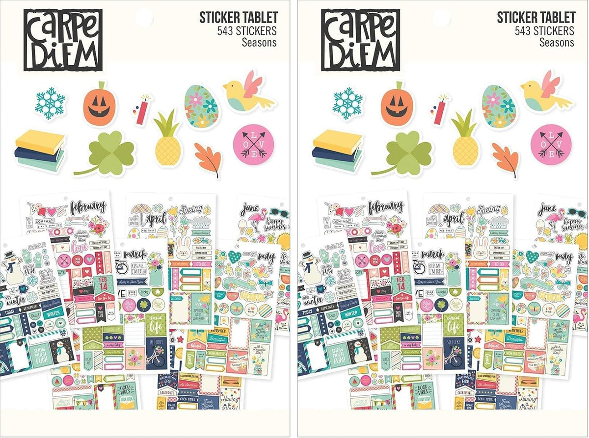 Carpe Diem 7974 Planner Essentials Seasons Sticker Tablet