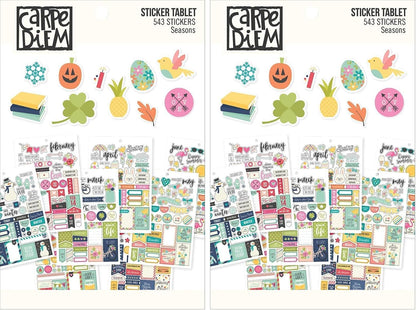 Carpe Diem 7974 Planner Essentials Seasons Sticker Tablet